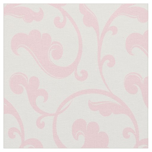 Elegant girly pastel pink floral pattern fabric