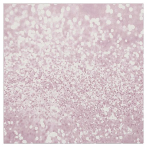 Elegant Girly Pink White Faux Glitter Fabric