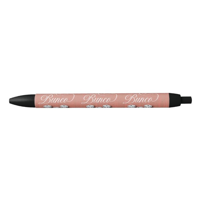 Elegant Girly Sparkle Dice Bunco Pen (Front)