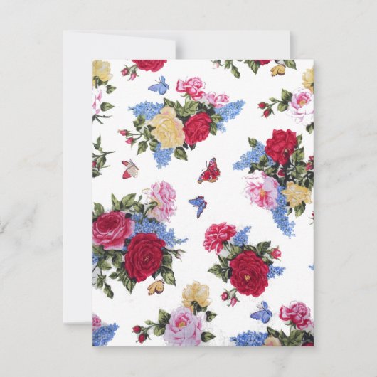 Elegant girly vintage roses floral butterflies (Front)