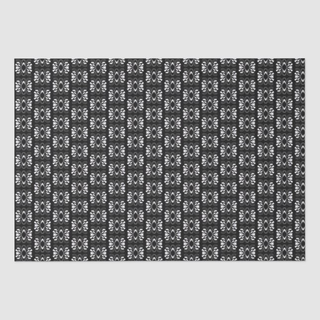 Elegant Glam Black and White Flair All Occasion Tissue Paper (Front)