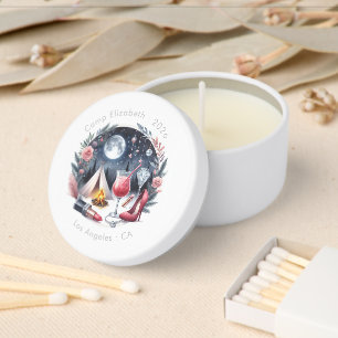 Elegant Glam Camp Bachelorette Weekend Mini Candle Favors