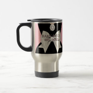 Elegant Glam Pink Baby & Co Pregnancy Mommy to Be Travel Mug