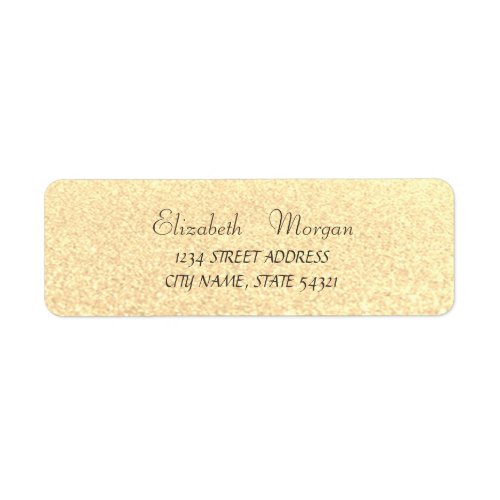 Elegant Glamorous  Glittery   Bokeh Address Label