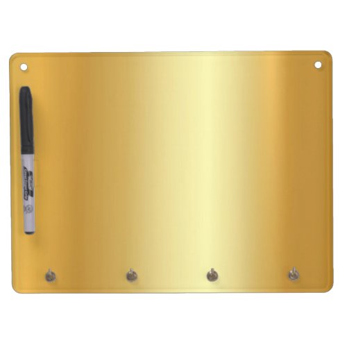 Elegant Glamorous Gold Look Background Template Dry Erase Board With Keychain Holder