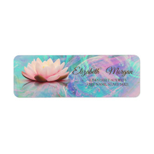 Elegant Glamorous Lotus Opal Label