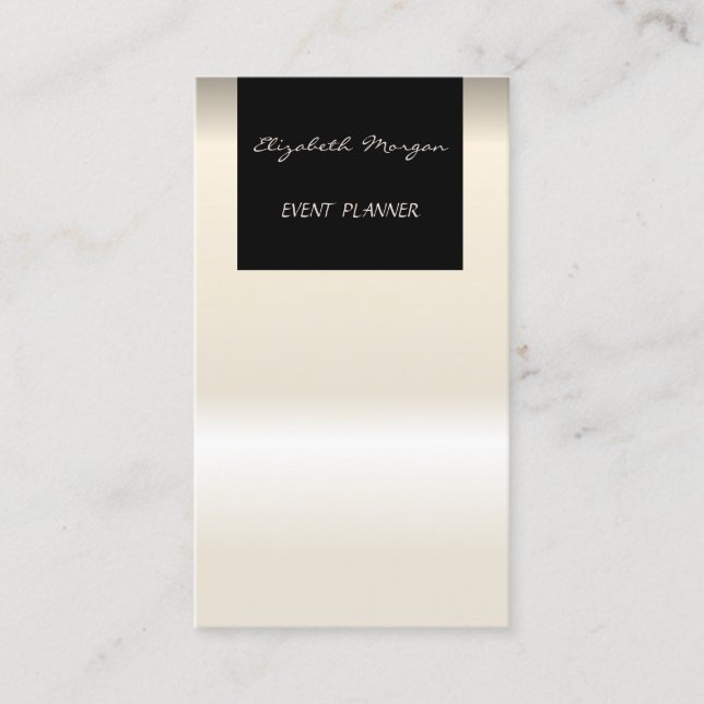 Elegant Glamorous Modern Chic Business Card (Front)