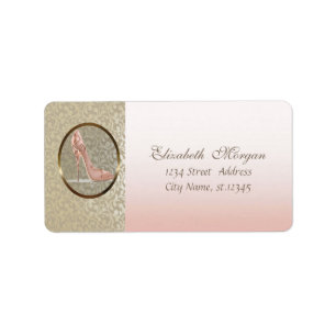 Elegant Glamorous Stylish,Damask,High Heel Label