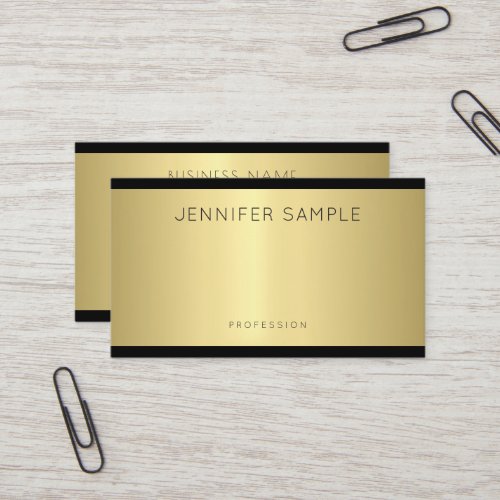 Elegant Glamour Design Modern Gold Trendy Luxury Business Card