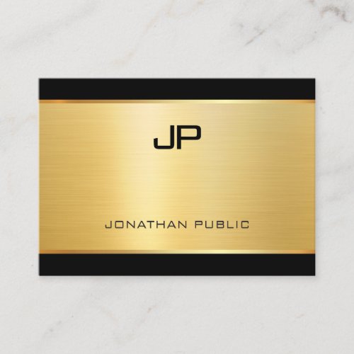 Elegant Glamour Gold Luxurious Modern Template Business Card