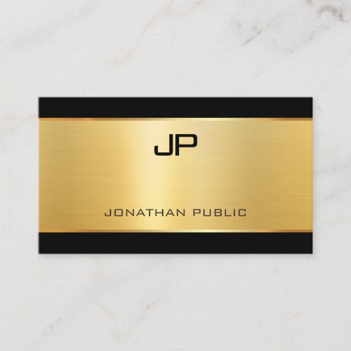 Elegant Glamour Gold Modern Luxurious Template Business Card