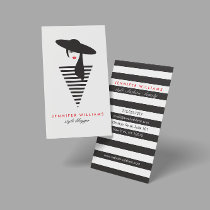 Elegant Glamour Mod Stylist, Boutique Business Card