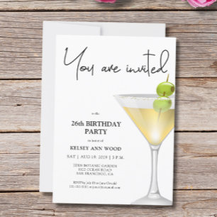 Elegant Glass Birthday Party Invitation