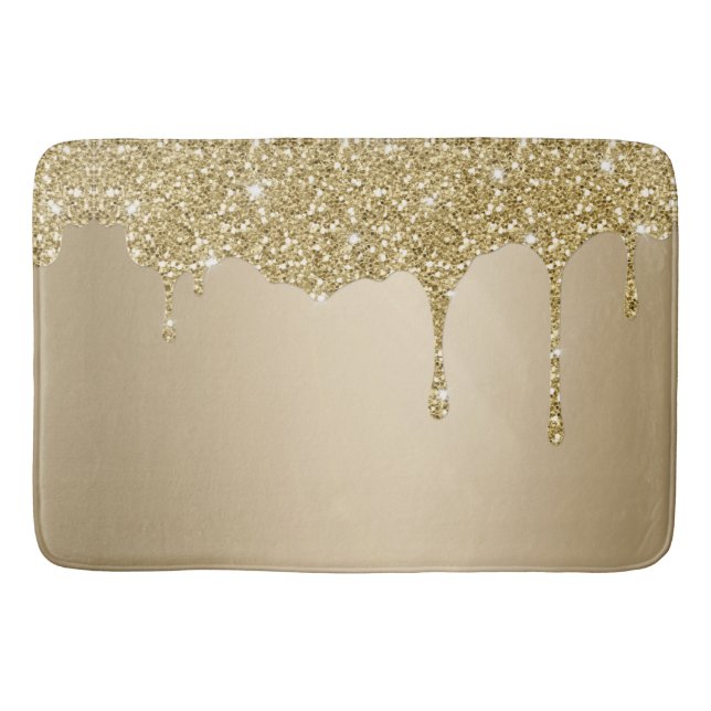 Elegant glitter bath mat (Front)