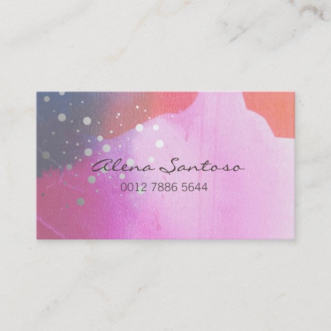 Elegant Glitter Business Card (Front)
