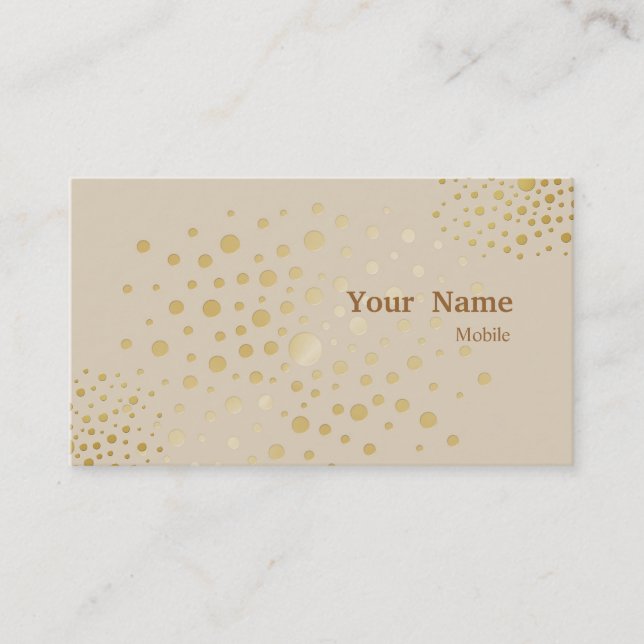 Elegant Glitter Business Card (Front)