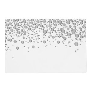 Elegant glitter confetti placemat