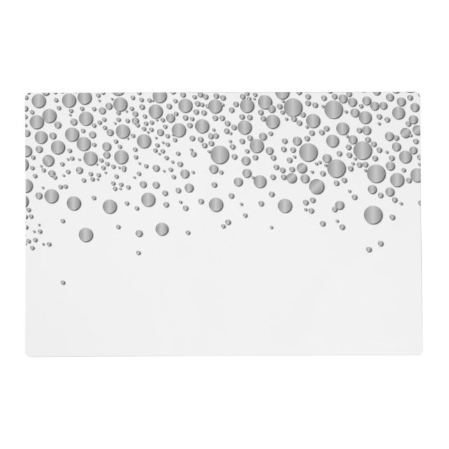 Elegant glitter confetti placemat (Front)