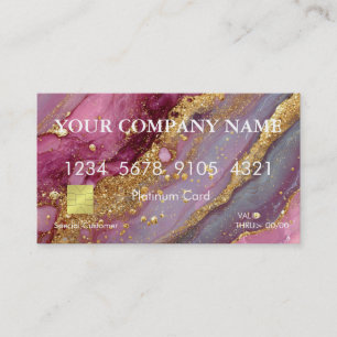 Elegant Glitter Credit Card