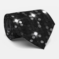 Elegant Glitter Disco Ball Neck Tie