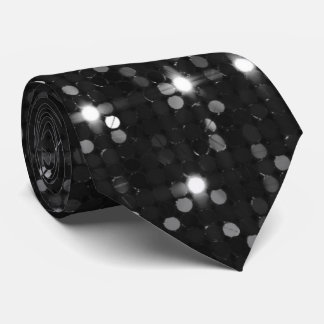 Elegant Glitter Disco Ball Neck Tie