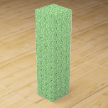 Elegant Glitter Encrusted Green Diamonds Pattern Wine Gift Box<br><div class="desc">Elegant girly encrusted green diamonds glitter seamless pattern. Few colors available,  but any color can be requested by email.</div>