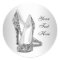 Elegant Glitter High Heel Shoe Stickers