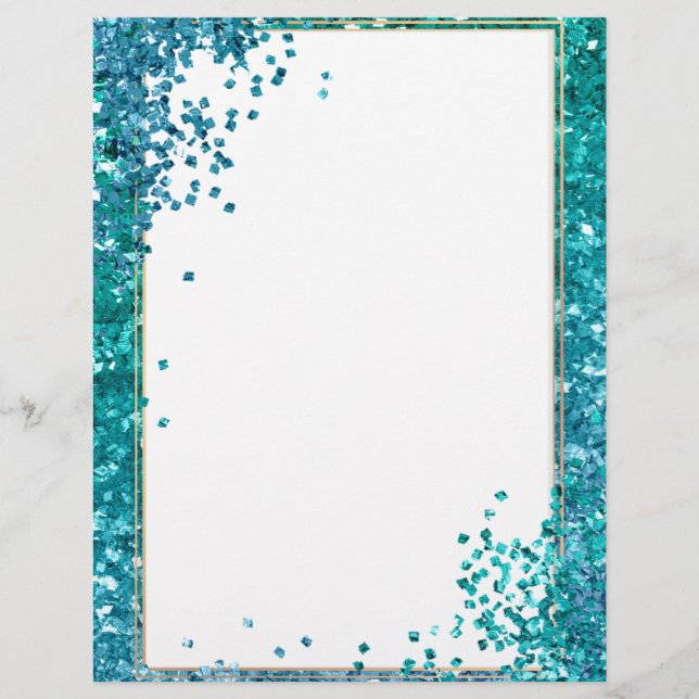 Elegant glitter Letterhead (Front)