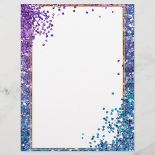 Elegant glitter Letterhead