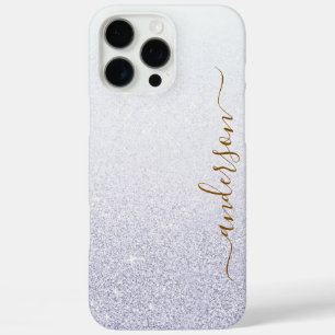 Elegant Glitter monogrammed Name iPhone 16 Pro Max Case