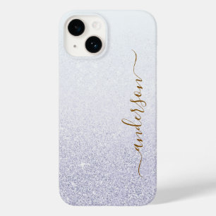 Elegant Glitter monogrammed Name Case-Mate iPhone 14 Case
