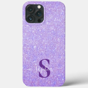 Elegant Glitter monogrammed Name iPhone 13 Pro Max Case