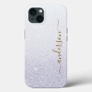 Elegant Glitter monogrammed Name iPhone 13 Case
