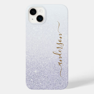 Elegant Glitter monogrammed Name Case-Mate iPhone 14 Plus Case
