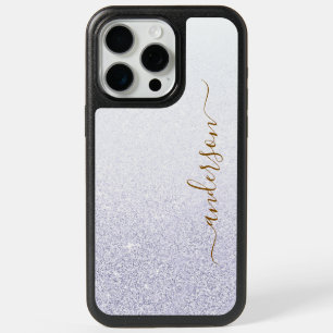 Elegant Glitter monogrammed Name iPhone 15 Pro Max Case