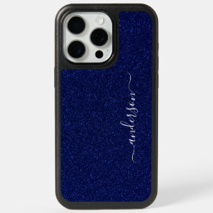 Elegant Glitter monogrammed Name iPhone 15 Pro Max Case