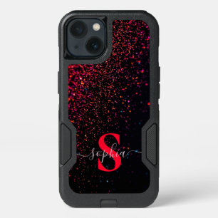 Elegant Glitter monogrammed Name iPhone 13 Case