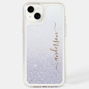 Elegant Glitter monogrammed Name Speck iPhone 14 Plus Case