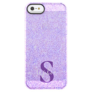 Elegant Glitter monogrammed Name Permafrost iPhone SE/5/5s Case