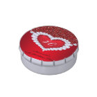 Elegant Glitter Red Diamond Heart Birthday