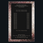 Elegant Glitter Silber Rost Flyer<br><div class="desc">Ein elegantes und raffiniertes Design mit einem digitalen Bild aus Silber-Rost-Glitter. Achtung: Bei der Herstellung wird keine echte Folie verwendet, sondern nur die Farbe gründlich aufgedruckt. Füge deine Daten, Logo, Firmendetails und Bilder in Minuten hinzu.</div>