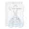 Elegant glitter silver blue dress Quinceañera