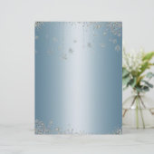 Elegant glitter snowflakes letterhead (Standing Front)