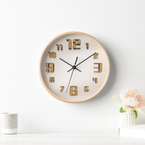 Elegant glitter Style Clock