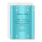 Elegant Glitter Teal Blue Diamond Birthday 2