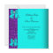 Elegant Glitter Teal Purple Diamonds Birthday