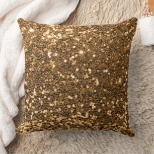 Elegant Glitter Texture design Throw Pillow