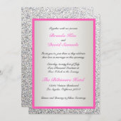 Elegant Glitter Wedding Invitation (Front/Back)