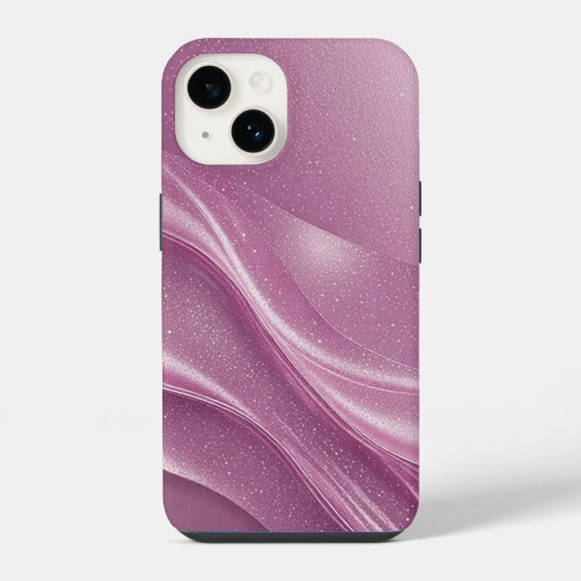 Elegant Glittery Abstract Background Iphone Case (Back)
