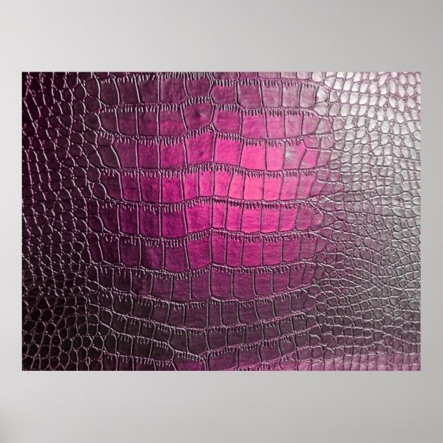 Elegant, glossy, embossed skin leather texture in  poster (Front)